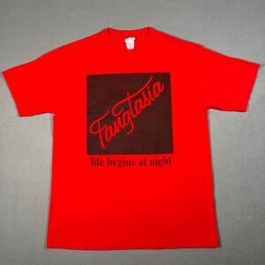 Fangtasia‎ T Shirt True Blood HBO Series Life Begins at Night Red Mens Medium